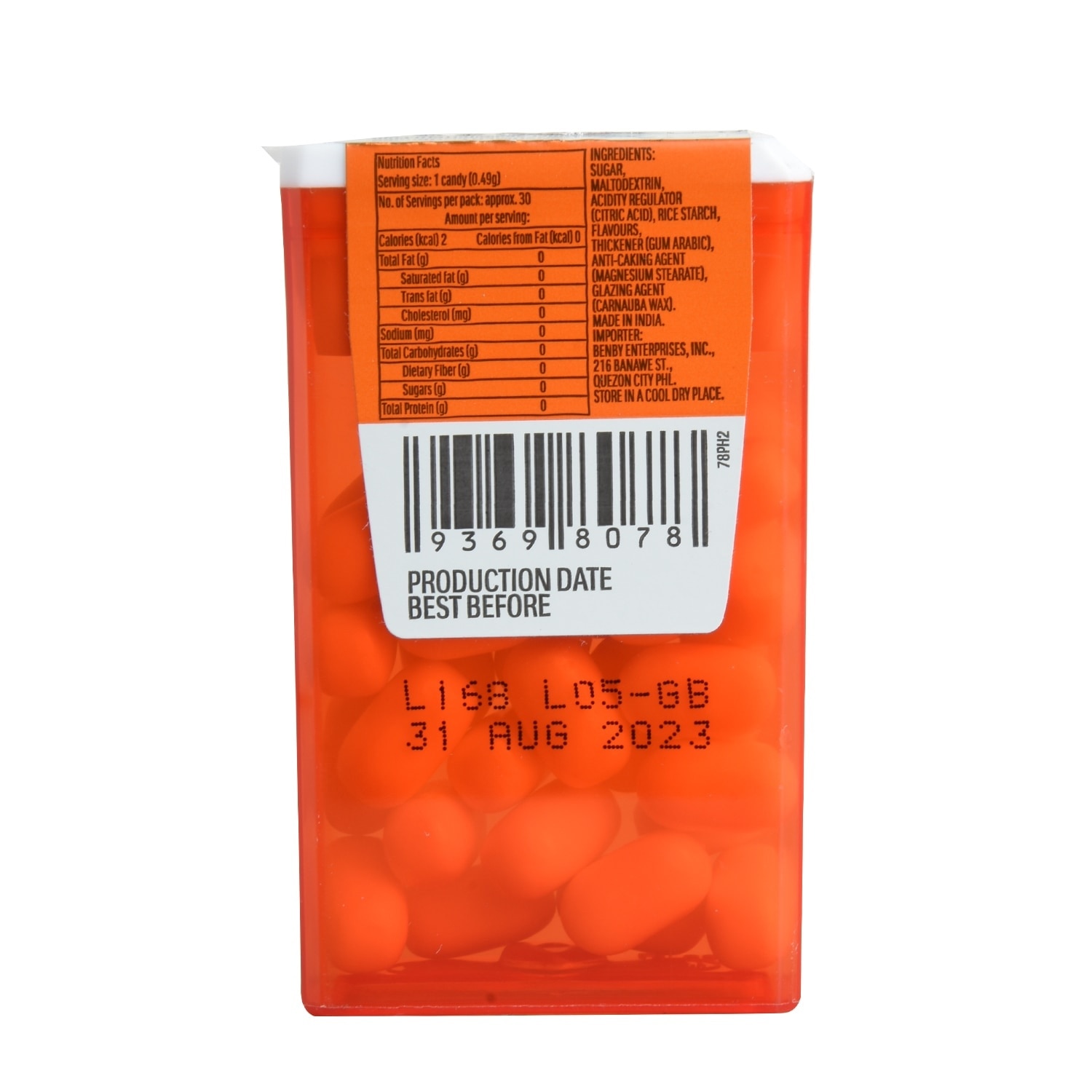 Orange Flavoured Candies 14.5g