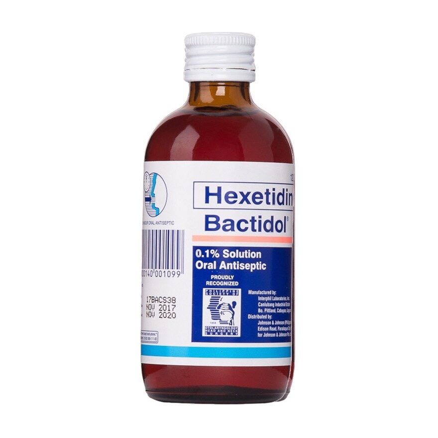 Bactidol Oral Antiseptic Gargle Mouthwash 120ml for Sore Throat, Itchy Throat