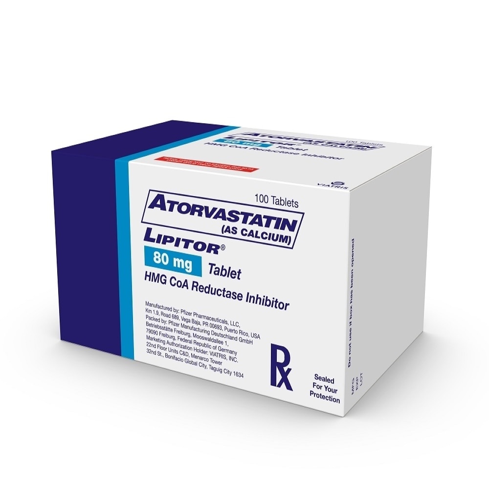 Lipitor Atorvastatin 80mg 1tablet[PRESCRIPTION REQUIRED]