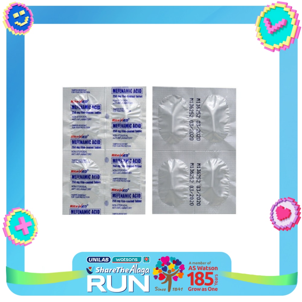 RITEMED Mefenamic Acid 250mg Sold Per Piece