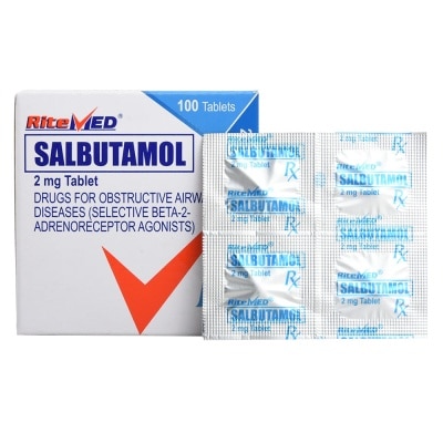 RITEMED Salbutamol Sulfate 2mg 1 Tablet  [Prescription Required]