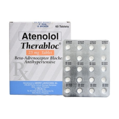 THERABLOC Atenolol 25mg 1 Tablet [PRESCRIPTION REQUIRED]