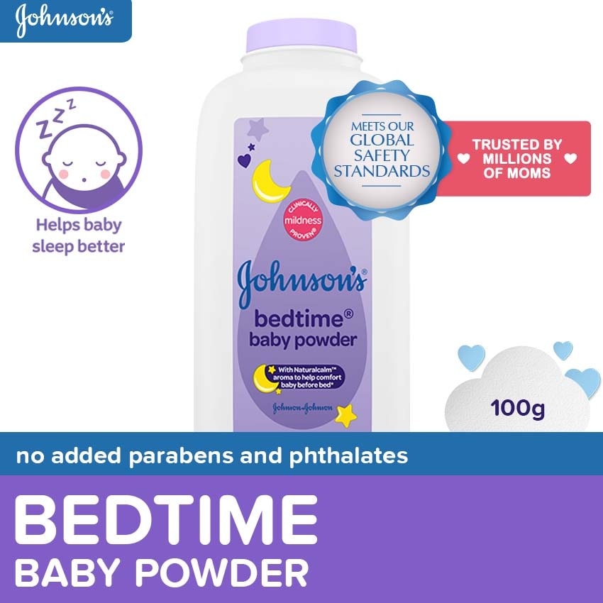 Johnson's Bedtime Baby Powder 100g - Baby Essentials, Baby Care