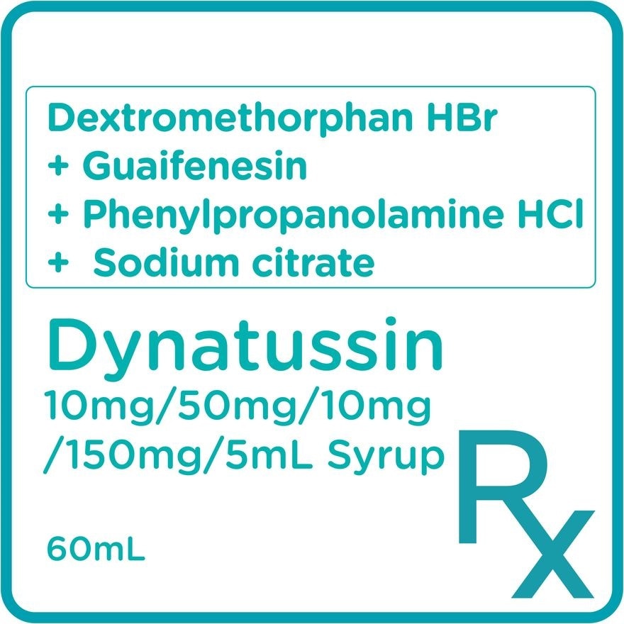 Dextromethorphan HBr 10 mg + Guaifenesin 50 mg + Phenylpropanolamine HCl 10 mg + Sodium citrate 150 mg Syrup 60mL [PRESCRIPTION REQUIRED]