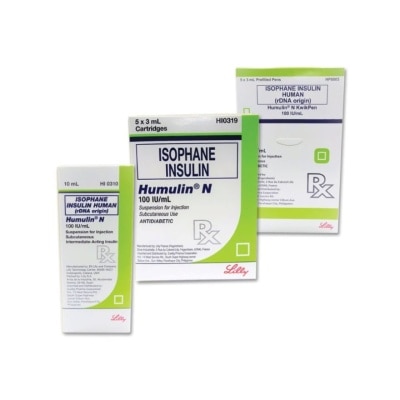 HUMULIN, HUMULIN N VIAL 100UX10ML [PRESCRIPTION REQUIRED] Available In ...