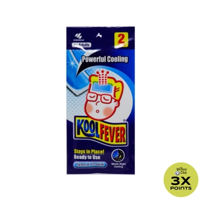 KOOLFEVER Cooling Gel Adult 2 Sheets/Pack