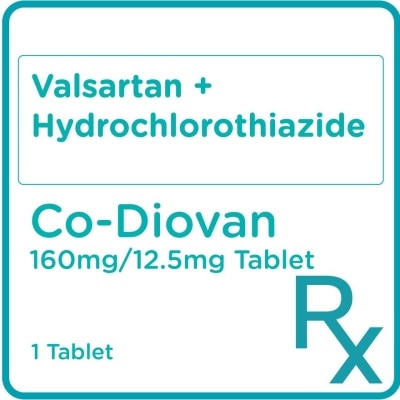 CO DIOVAN Co Diovan Valsartan 160mg + HCTZ 12.5mg 1 Tablet [Prescription Required]