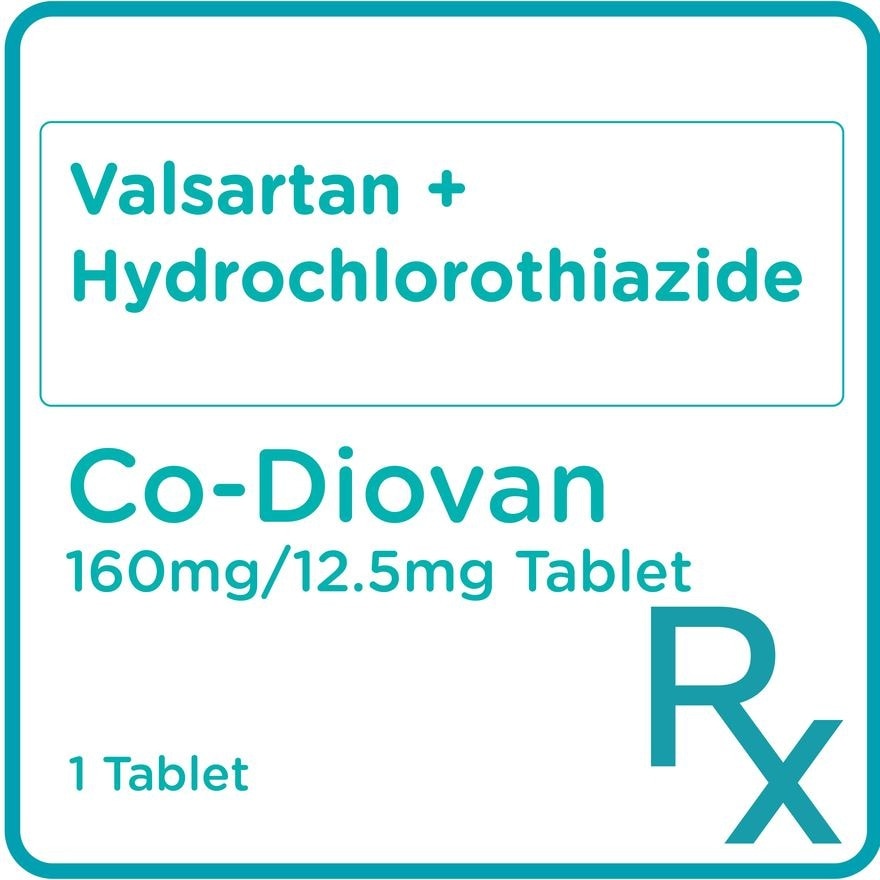 CO DIOVAN Co Diovan Valsartan 160mg + HCTZ 12.5mg Sold Per Piece [Prescription Required]