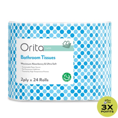 ORITA 2-ply 24 Rolls Bathroom Tissue