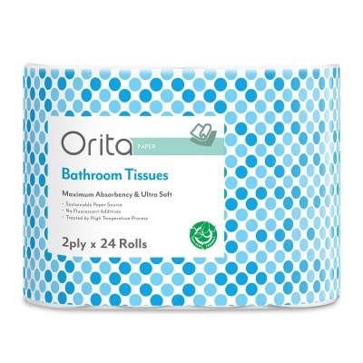 ORITA 2-ply 24 Rolls Bathroom Tissue