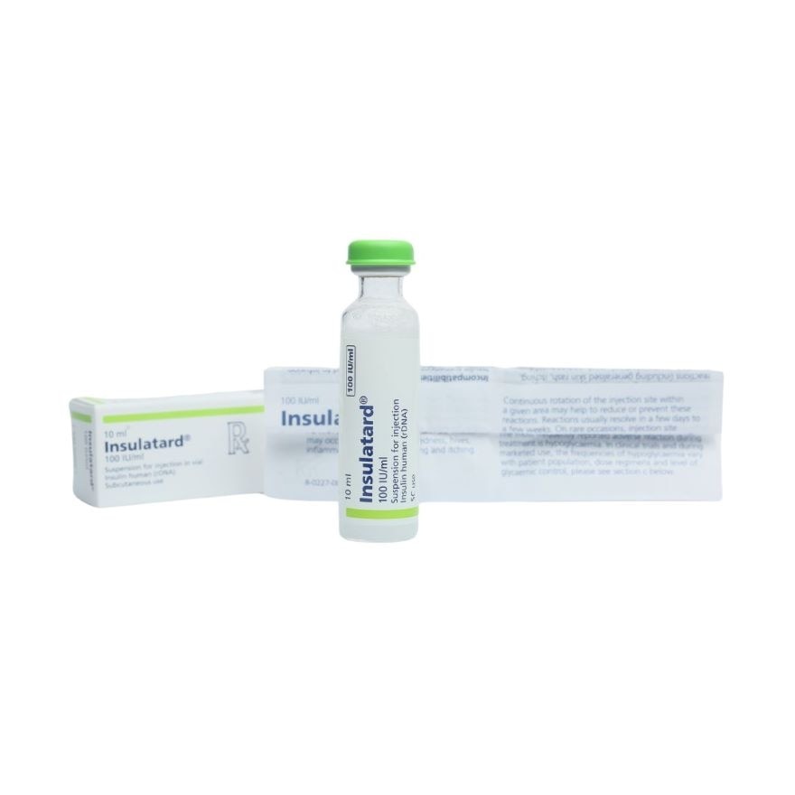 INSULATARD HM Vial 100IU x 10ml [PRESCRIPTION REQUIRED] Available In Click & Collect Express Only