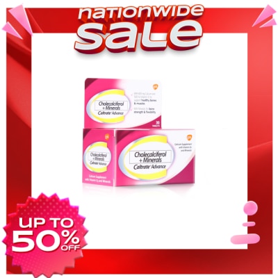 CALTRATE PLUS CALTRATE Advance 30 Tablets Bottle