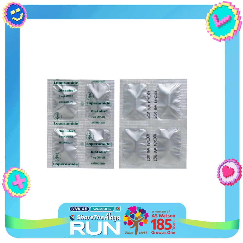 DIATABS Loperamide 2mg Sold Per Piece