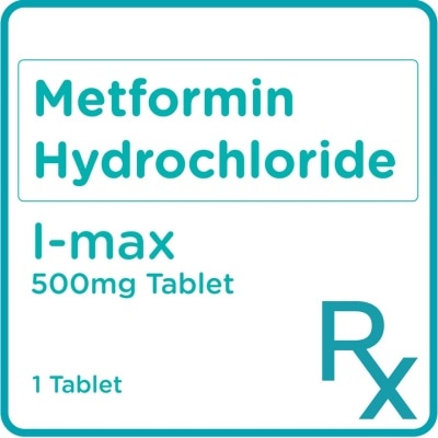 I MAX Metformin Hydrochloride 500mg 1 Caplet [PRESCRIPTION REQUIRED]