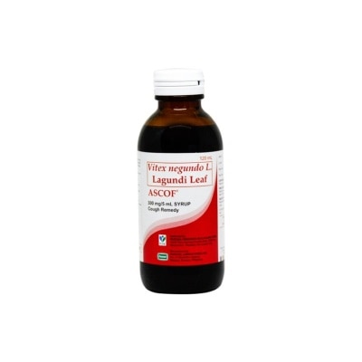 ASCOF Lagundi for Kids 300mg/5mL Ponkan-Flavored Syrup 120mL