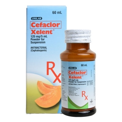 XELENT Cefaclor Monohydrate 125mg/5mL Suspension x60mL [PRESCRIPTION REQUIRED]