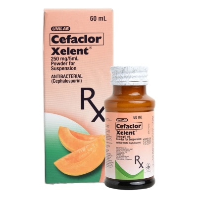 XELENT Cefaclor Monohydrate 250mg/5mL Suspension x60mL [PRESCRIPTION REQUIRED]