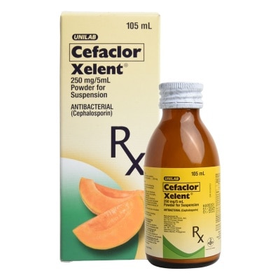 XELENT Cefaclor Monohydrate 250mg/5mL Suspension 105mL [PRESCRIPTION REQUIRED]