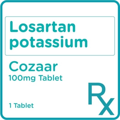 COZAAR Cozaar Losartan 100mg 1 Tablet [Prescription Required]