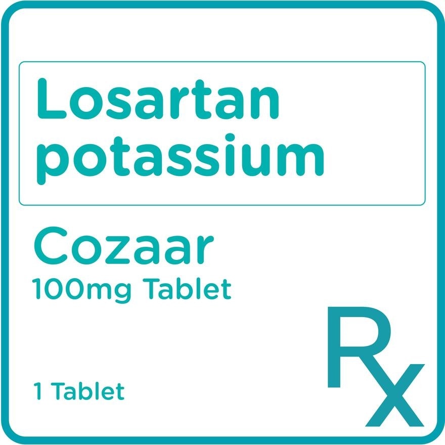 Cozaar Losartan 100mg 1 Tablet [Prescription Required]