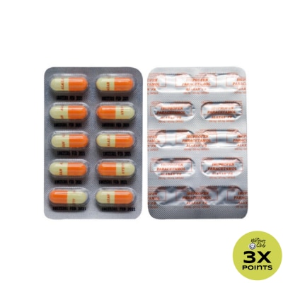 ALAXAN Paracetamol Ibuprofen 325mg/200mg Capsule 1 Capsule