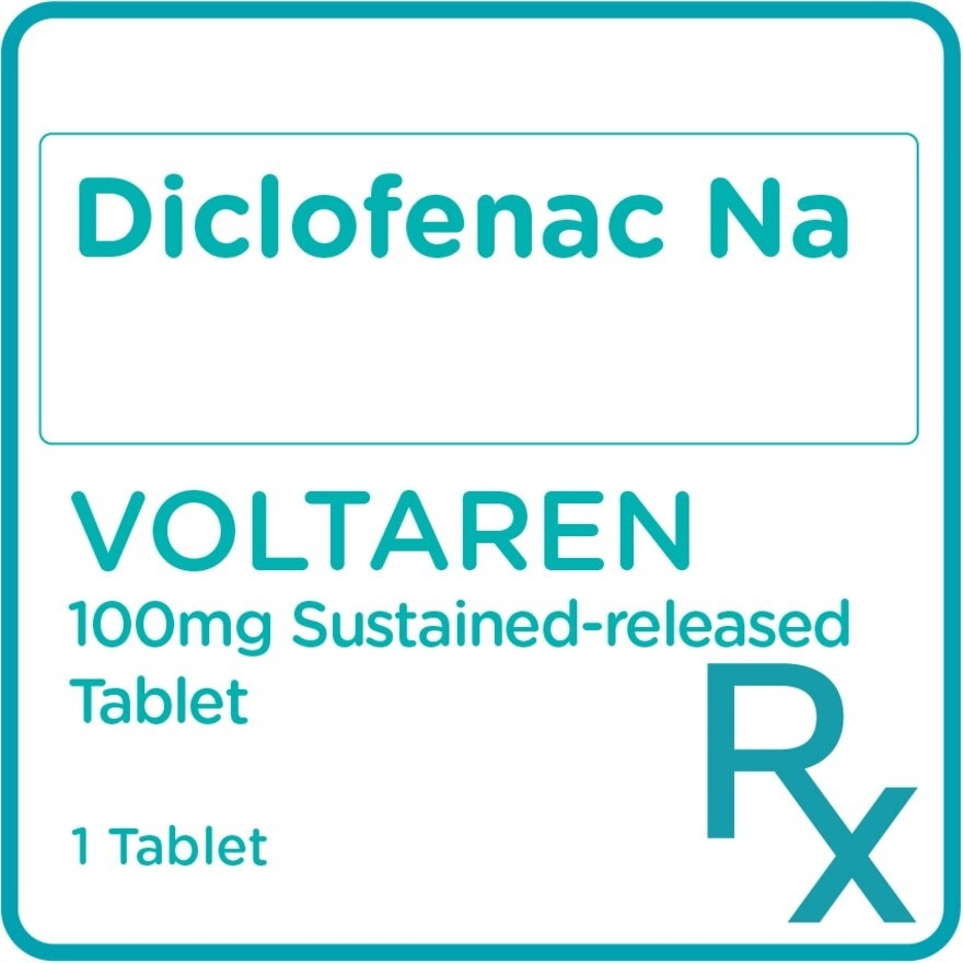 Diclofenac Sodium 100mg 1 Sustained-release Tablet [PRESCRIPTION REQUIRED]