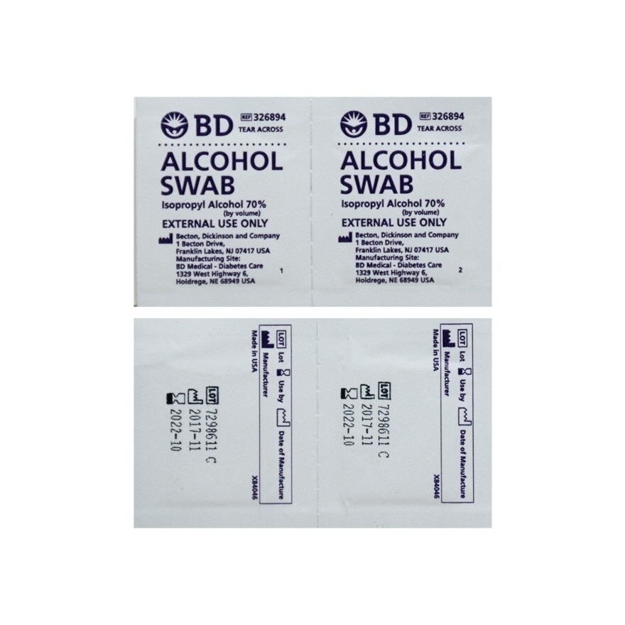 BD Alcohol Swab x 1 Swab