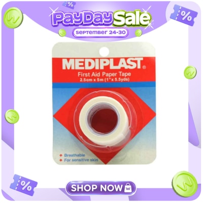 MEDIPLAST First Aid Paper Tape 2.5cm x 5m image