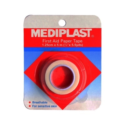 MEDIPLAST Papertape1.25cmX9.1m(1/2InchX10Yards)