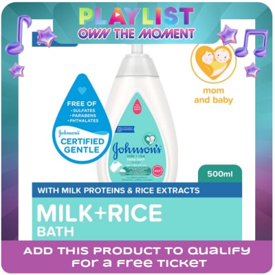 JOHNSONS BABY - Johnson's Milk + Rice Baby Bath 500ml - Baby Essentials, Baby Care, Baby Wash, Body Wash For Baby