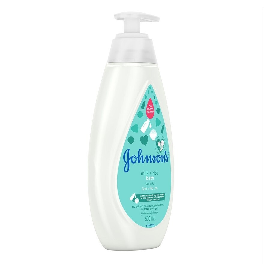 Johnson's Milk + Rice Baby Bath 500ml - Baby Essentials, Baby Care, Baby Wash, Body Wash For Baby