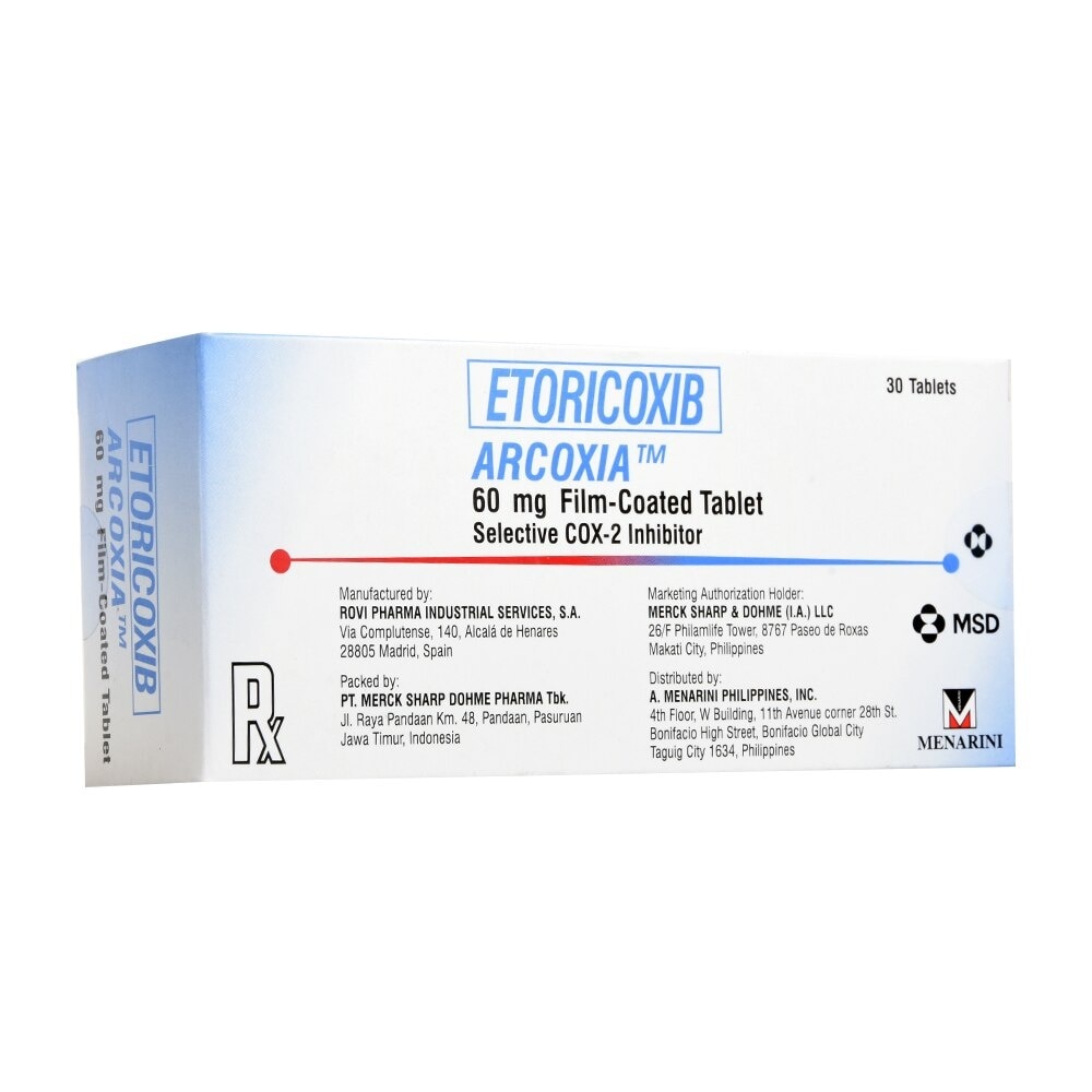 Etoricoxib 60mg  1 Tablet [PRESCRIPTION REQUIRED]