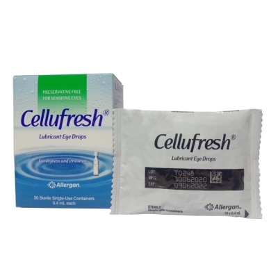 CELLUFRESH Carboxymethylcellulose sodium 0.5% Lubricating Eye Drops 0.4ml