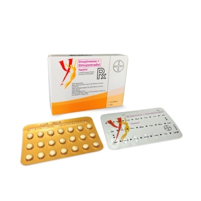 YASMIN Drospirenone + Ethinylestradiol 3mg/3mcg x21 Tablets/box [PRESCRIPTION REQUIRED]