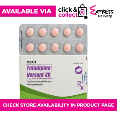 VERSANT Felodipine 5mg 1 Extended-release Tablet [PRESCRIPTION REQUIRED]