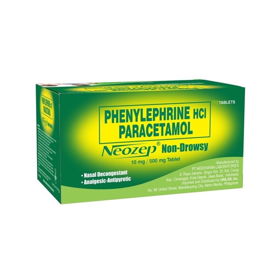 Paracetamol +Phenylephrine Hydrochloride 1 Tablet