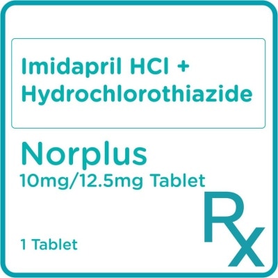 NORPLUS Imidapril 10mg + Hydrochlorothiazide 12.5mg 1 Tablet [PRESCRIPTION REQUIRED]