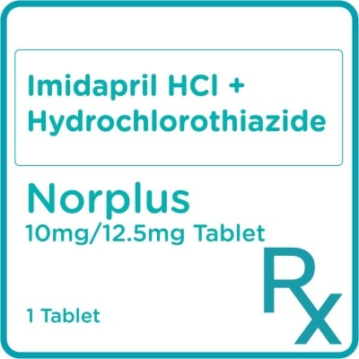 NORPLUS NORPLUS Imidapril 10mg + Hydrochlorothiazide 12.5mg Sold Per Piece [PRESCRIPTION REQUIRED]