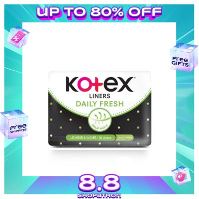 KOTEX Fresh Lightdays Long and Wide 16s