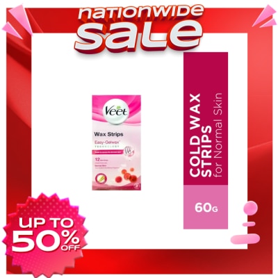 VEET Cold Wax Strips for Legs 12s (Normal Skin)