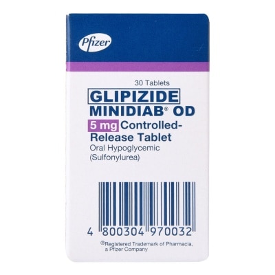 MINIDIAB Glipizide 5Mg Od 1 Tablet [Prescription Required]