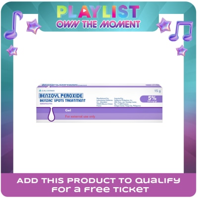 BENZAC - BENZAC Benzoyl Peroxide Spots Treatment Gel 5% 15gm Anti-Acne Pimple Gel Cream