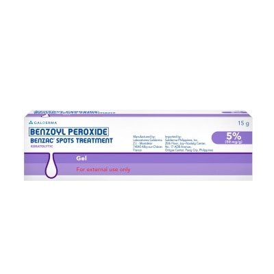 BENZAC BENZAC Benzoyl Peroxide Spots Treatment Gel 5% 15gm Anti-Acne Pimple Gel Cream