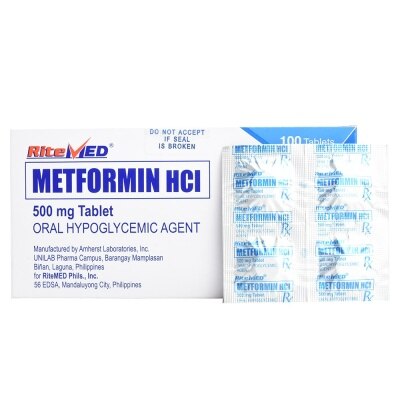 RITEMED, Metformin Hydrochloride 500mg 1 Tablet [PRESCRIPTION REQUIRED ...