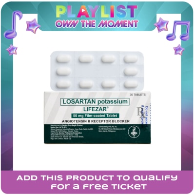 LIFEZAR - LIFEZAR Losartan Potassium 50mg Sold Per Piece [PRESCRIPTION REQUIRED]