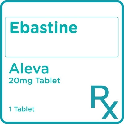 ALEVA Ebastine 20 mg 1 Film-Coated Tablet [PRESCRIPTION REQUIRED]