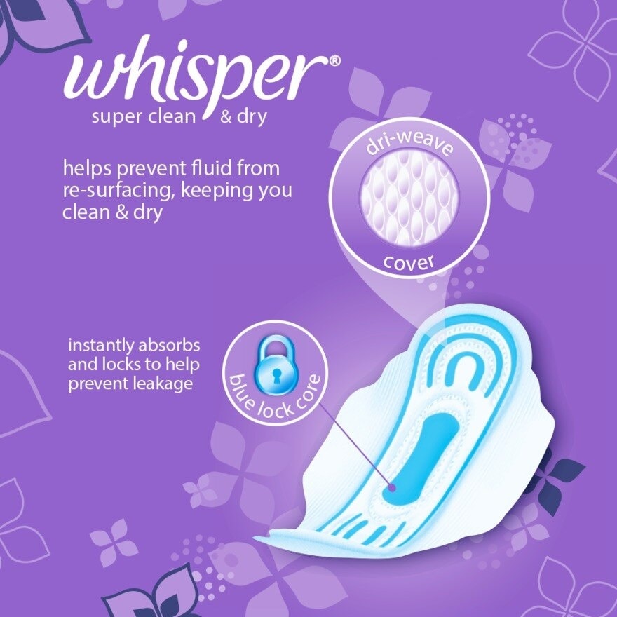 Super Clean & Dry Diaper Flow Non-Wings 8 Pads [SANITARY NAPKIN]