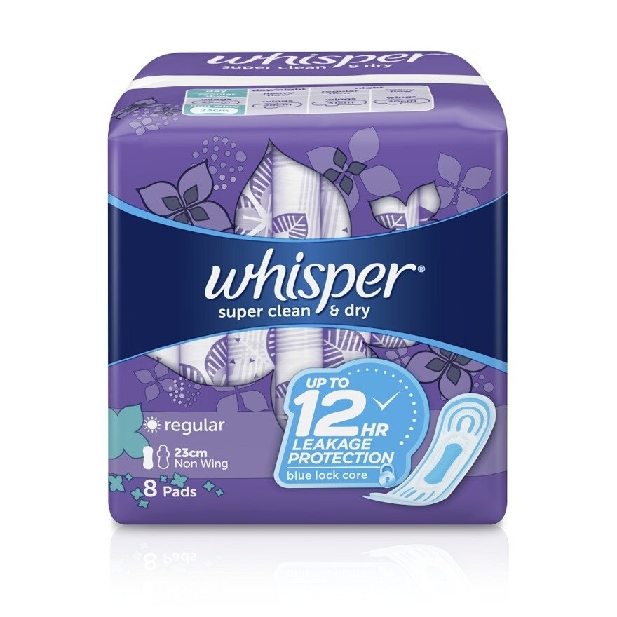 Super Clean & Dry Diaper Flow Non-Wings 8 Pads [SANITARY NAPKIN]