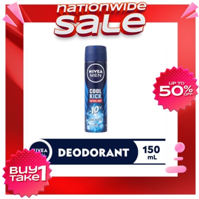 NIVEA Men Deodorant Cool Kick Anti-Perspirant Spray 150ml