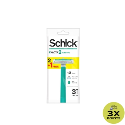 SCHICK Exacta2 Sensitive 21  Free Razor